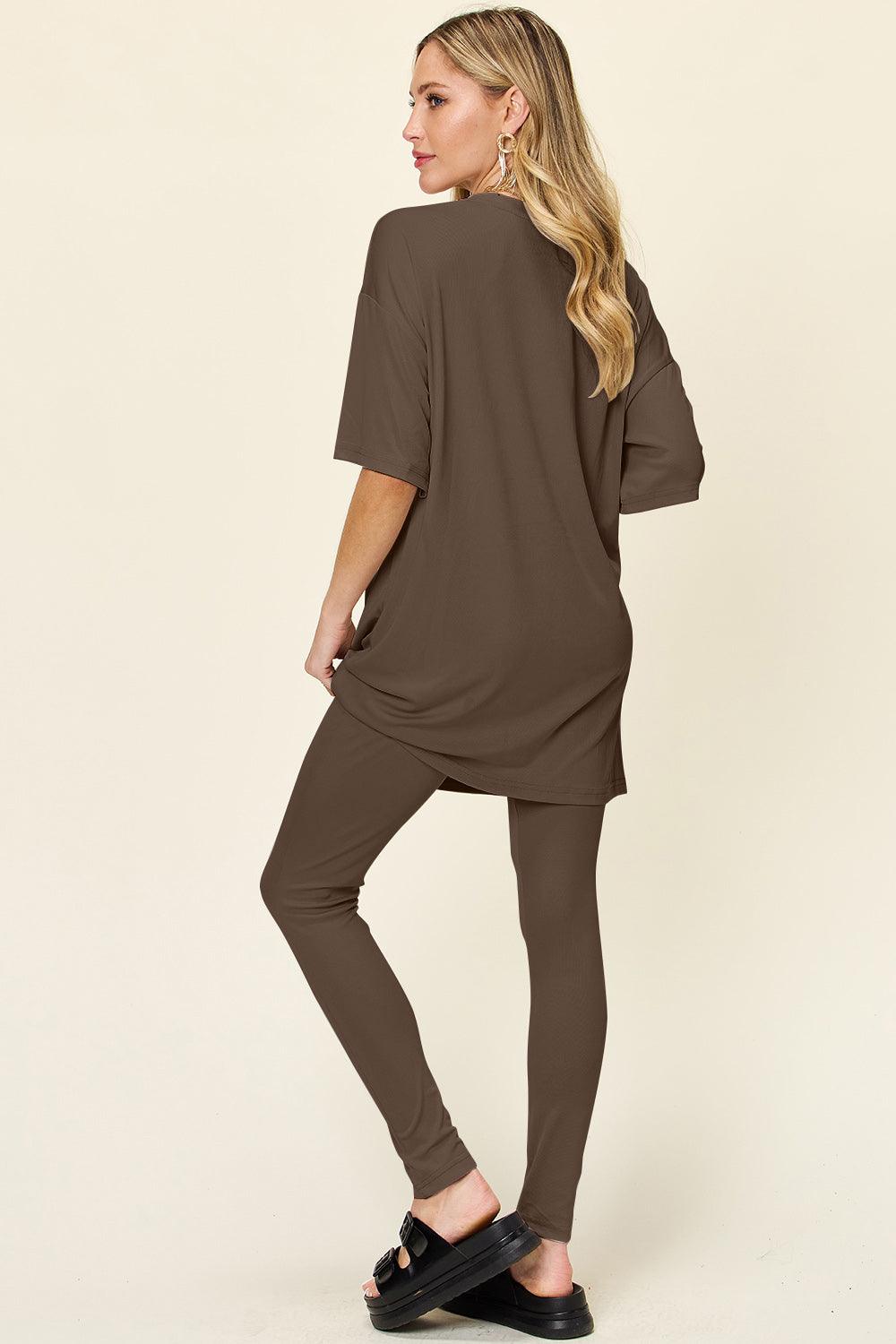 The Comfy Travel Oversized T-Shirt and Leggings Set
