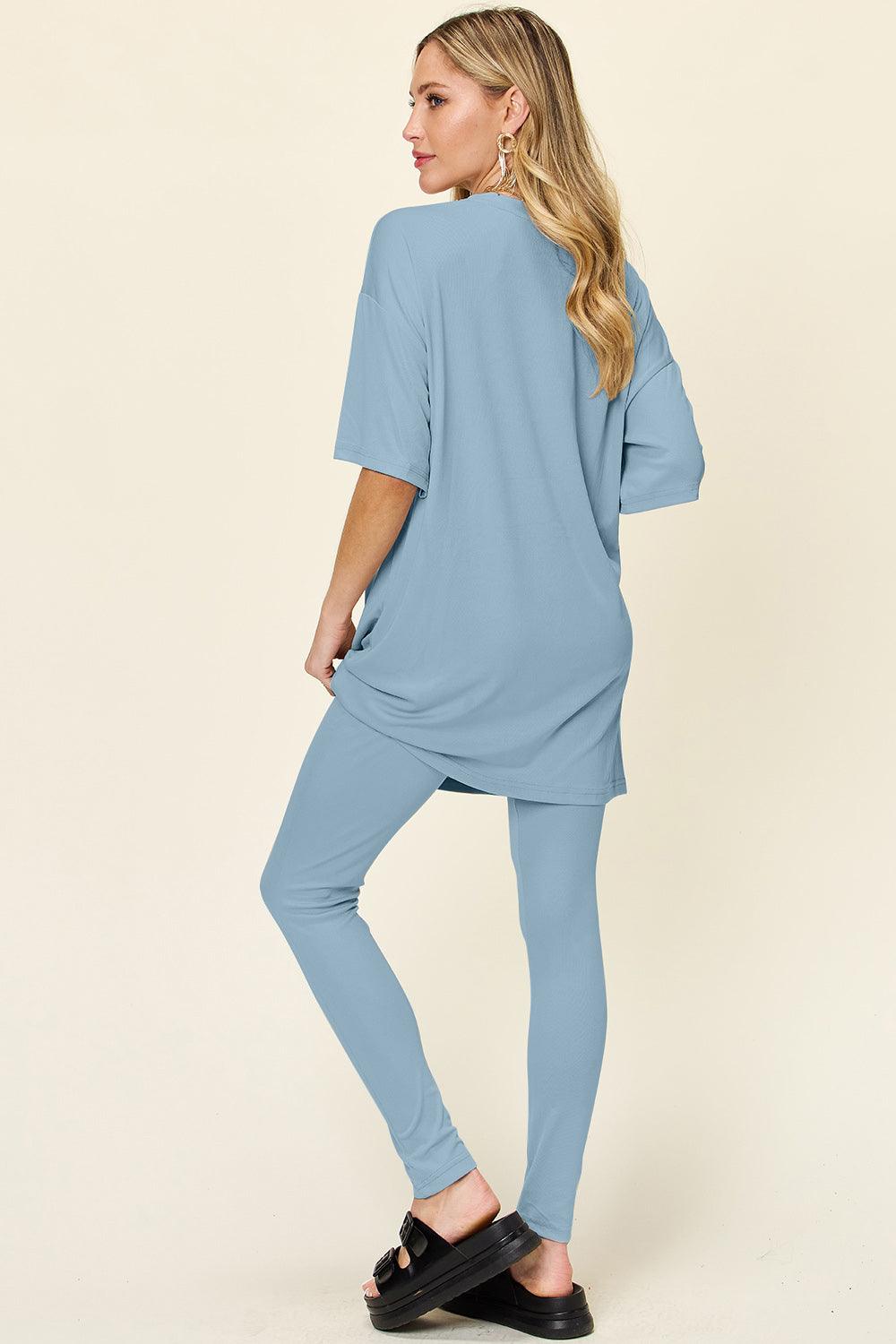 The Comfy Travel Oversized T-Shirt and Leggings Set