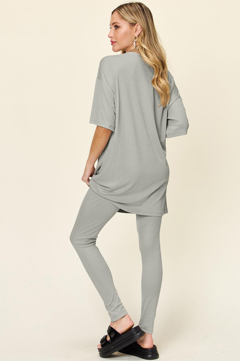 The Comfy Travel Oversized T-Shirt and Leggings Set